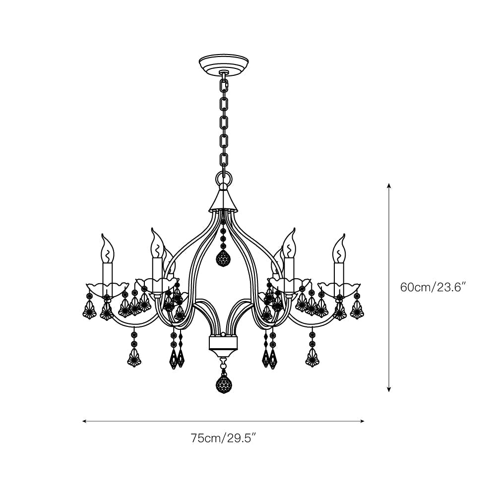 Freyza | Breathe Luxury Vintage Brass Crystal Chandelier – Vintage Dining Room Living Room