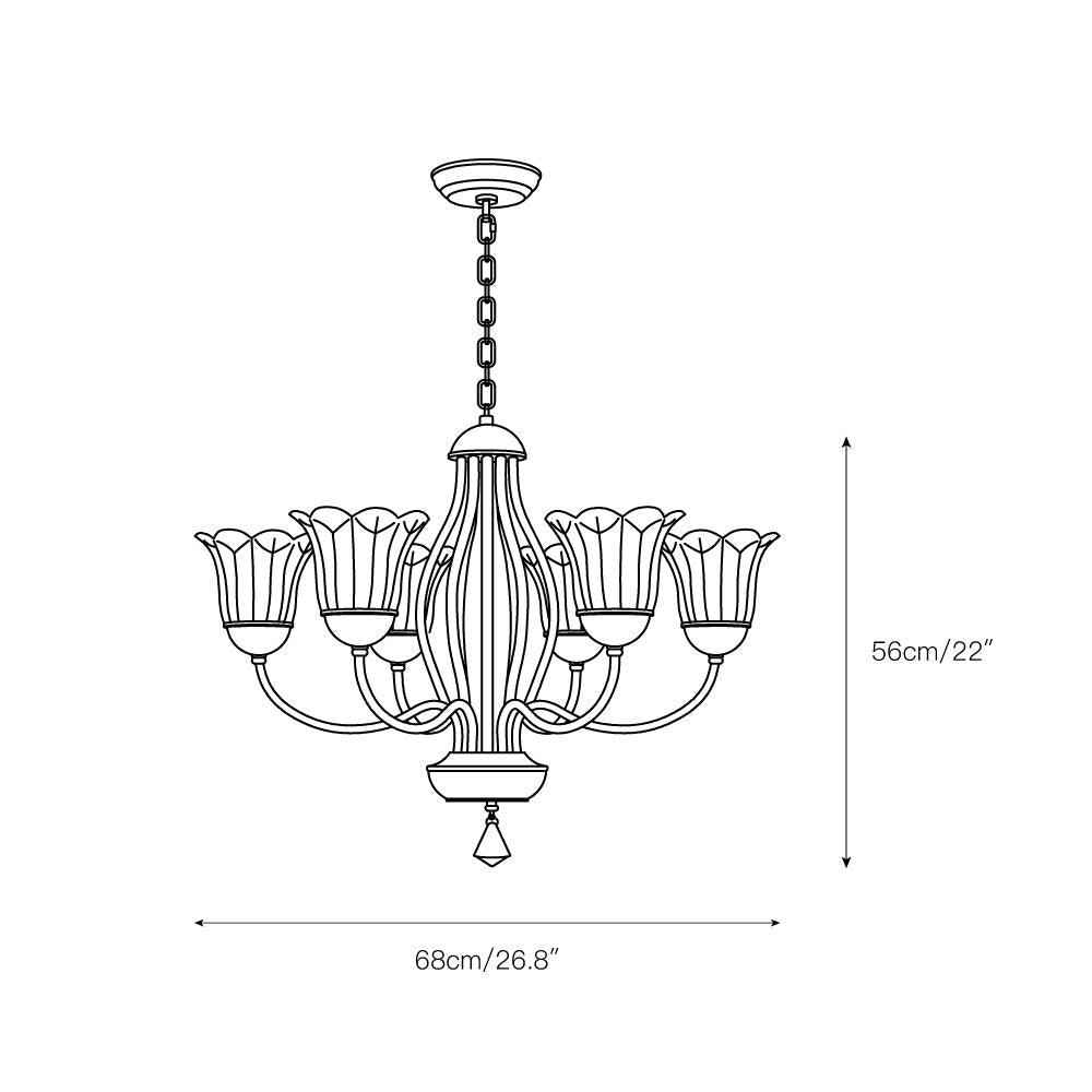 Freyza | Brume Vintage Industrial Glass Chandelier – Industrial Dining Room Living Room