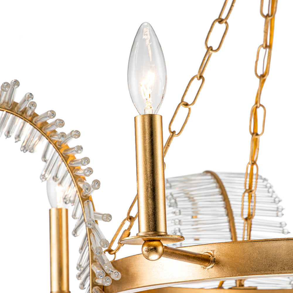 Freyza | Oravel Antique Floral Crystal Antique Chandelier – Dining Room Living Room