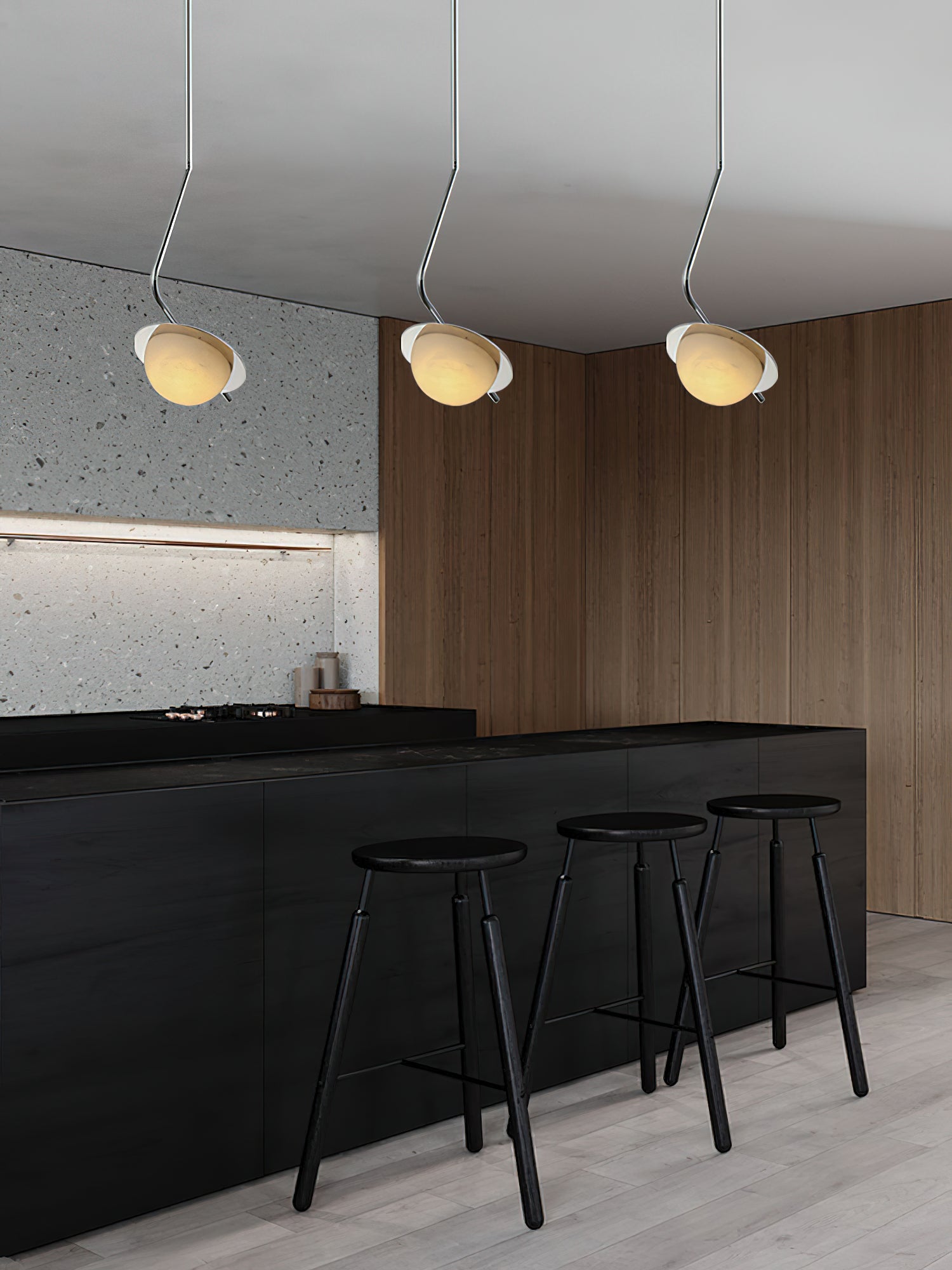 Freyza | Ivvaros Chic Luminance Edelstahl-Pendelleuchte – Küche, Esszimmer