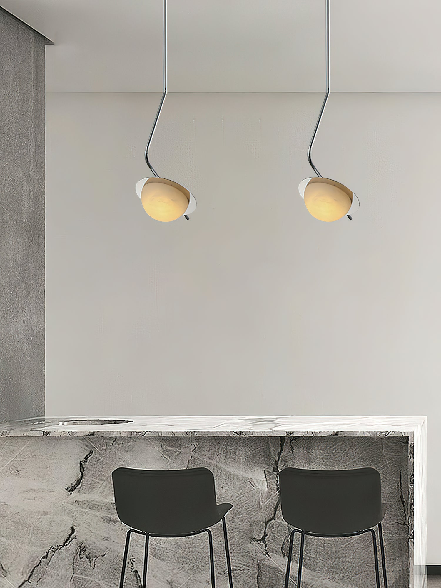 Freyza | Ivvaros Chic Luminance Edelstahl-Pendelleuchte – Küche, Esszimmer