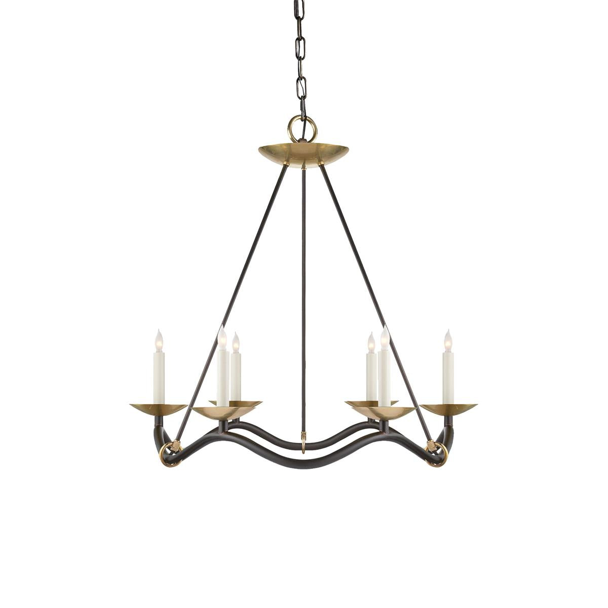 Freyza | Shine Vintage Industrial Brass Chandelier – Industrial Dining Room Living Room