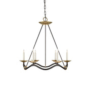 Freyza | Shine Vintage Industrial Brass Chandelier – Industrial Dining Room Living Room