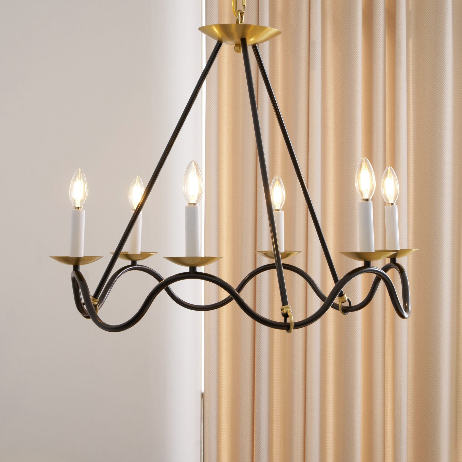 Freyza | Shine Vintage Industrial Brass Chandelier – Industrial Dining Room Living Room