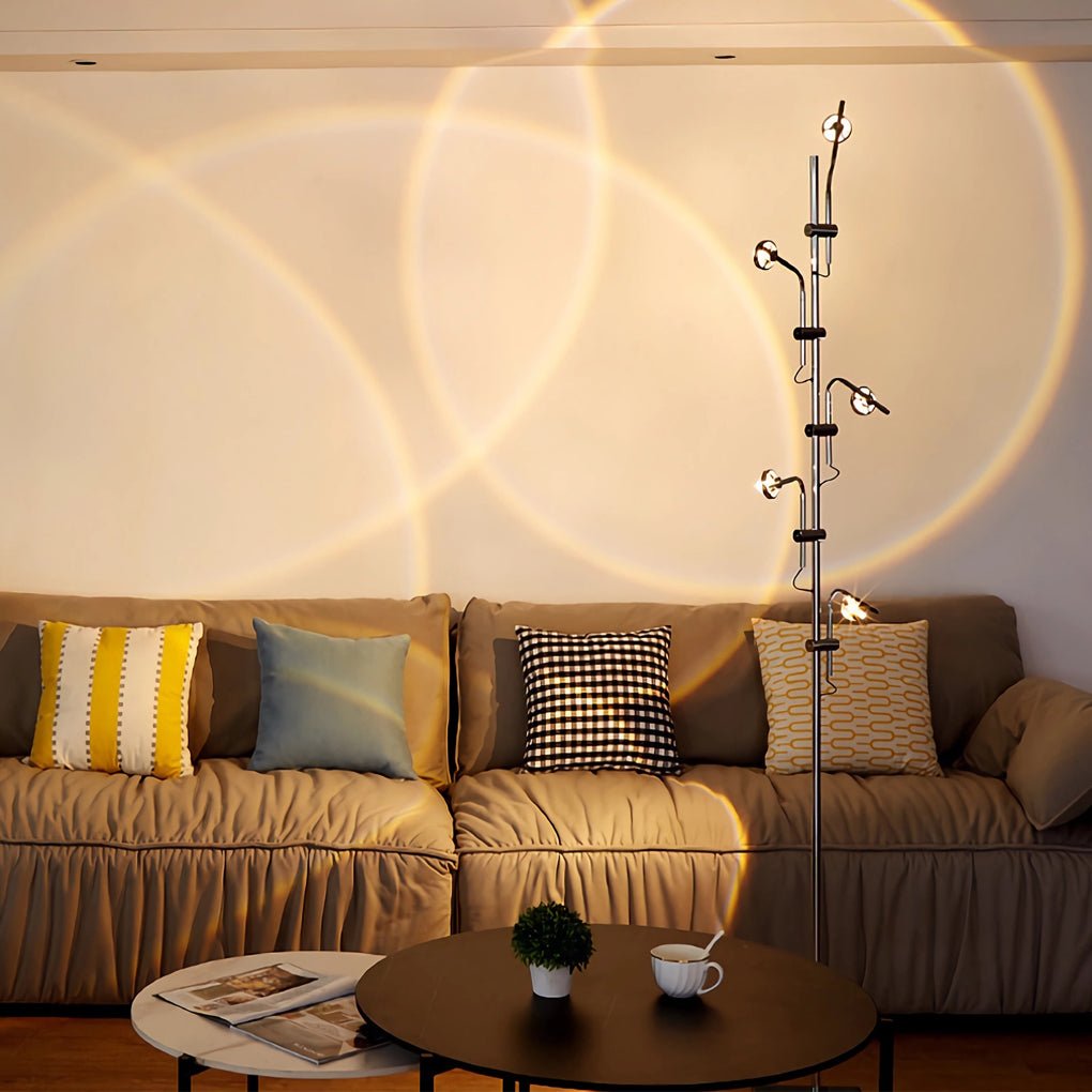 ChromeAura | Modern Industrial Multi-Angle Floor Lamp for Living Room 1