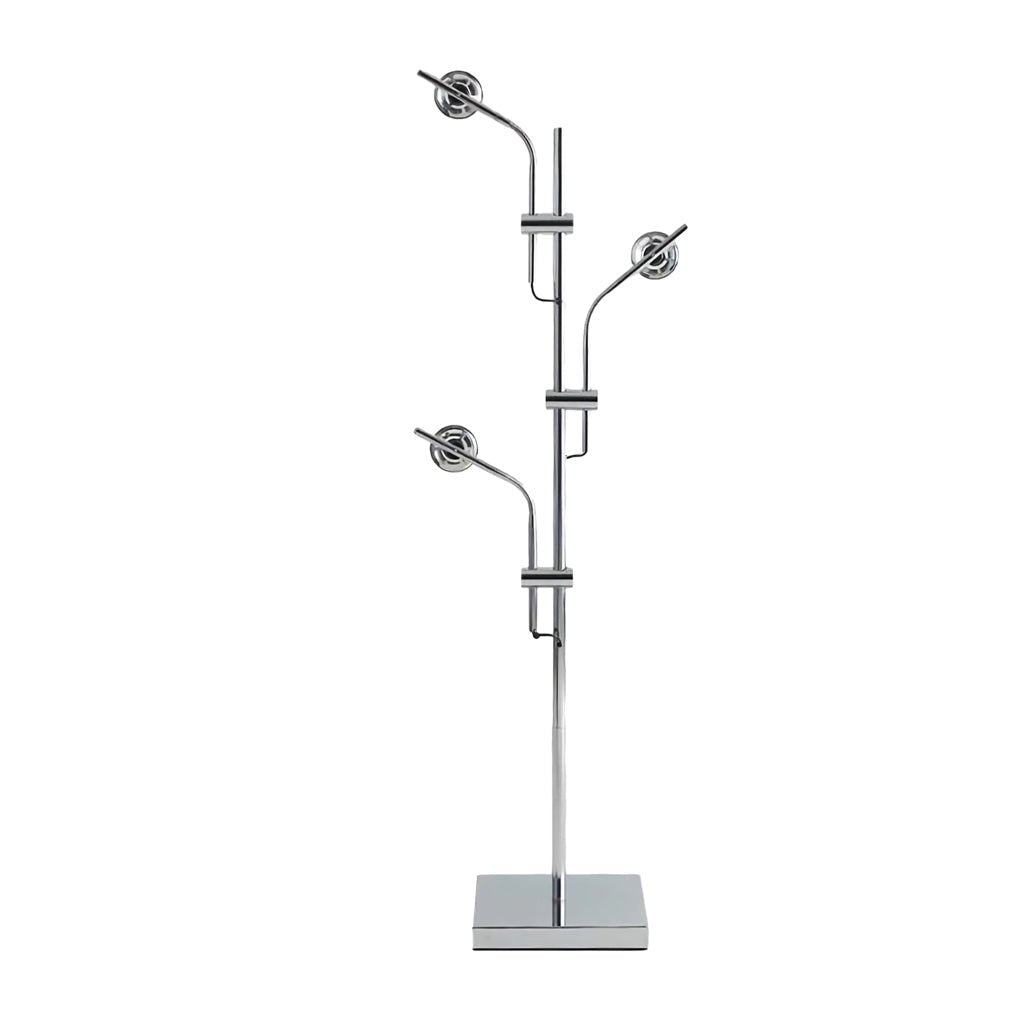 ChromeAura | Modern Industrial Multi-Angle Floor Lamp for Living Room 7