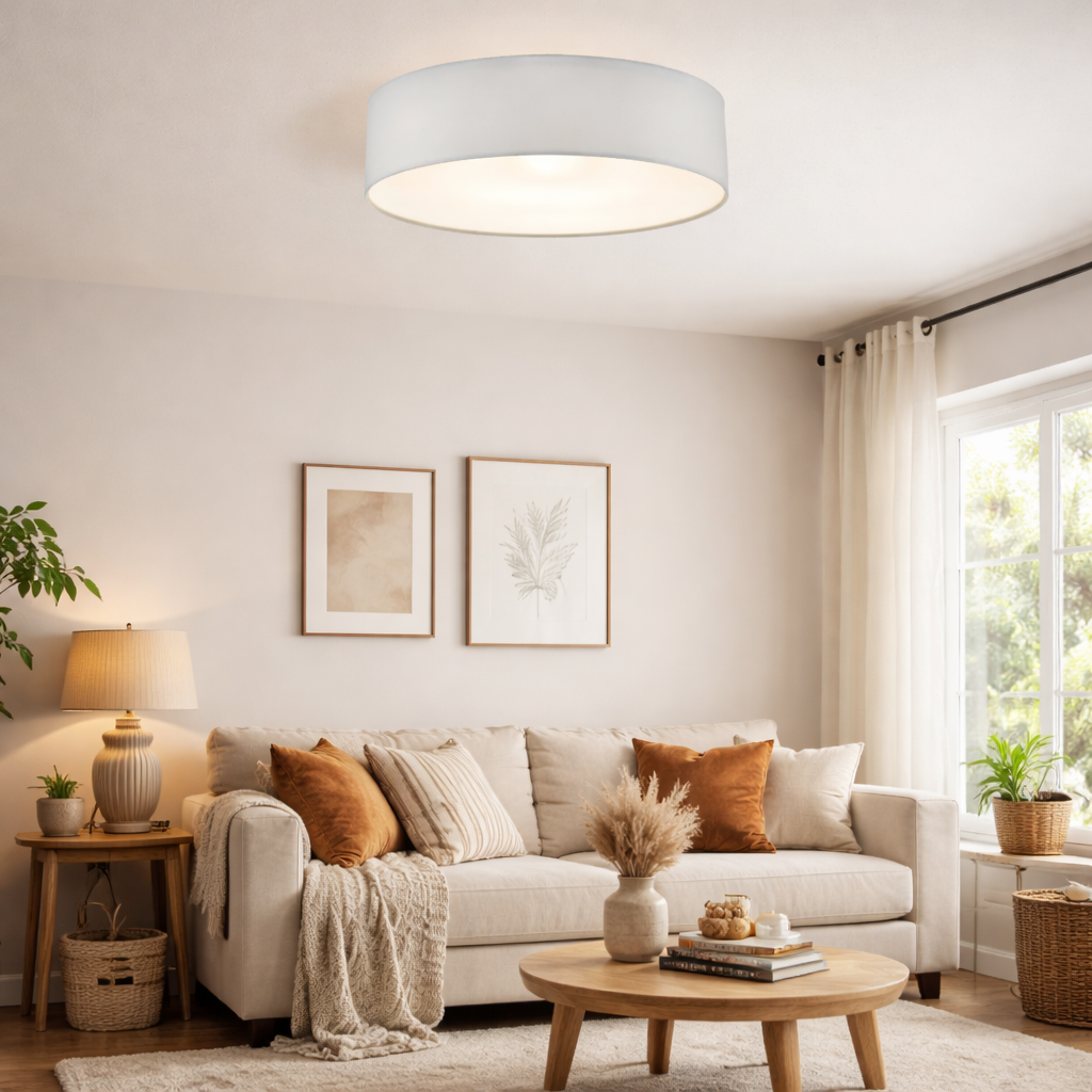 IvoryGlow | Elegant Minimalist 4-Light Semi Flush Ceiling Fixture 1