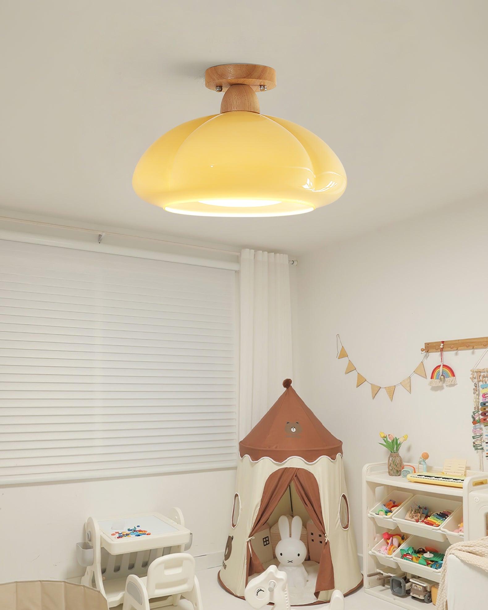 Plafonnier encastré en verre ambré Freyza | Ambrina – Chambre, couloir, cuisine