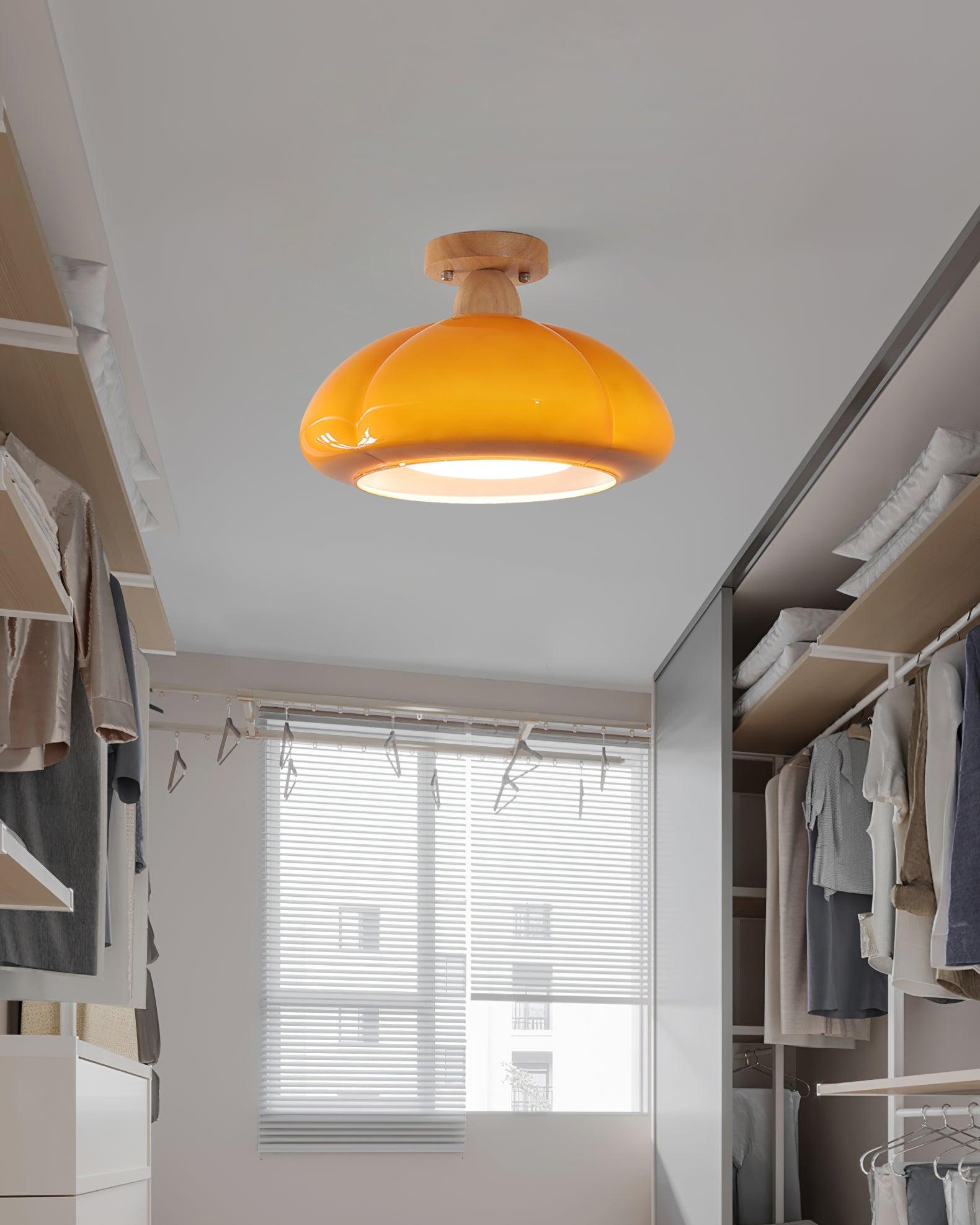 Plafonnier encastré en verre ambré Freyza | Ambrina – Chambre, couloir, cuisine