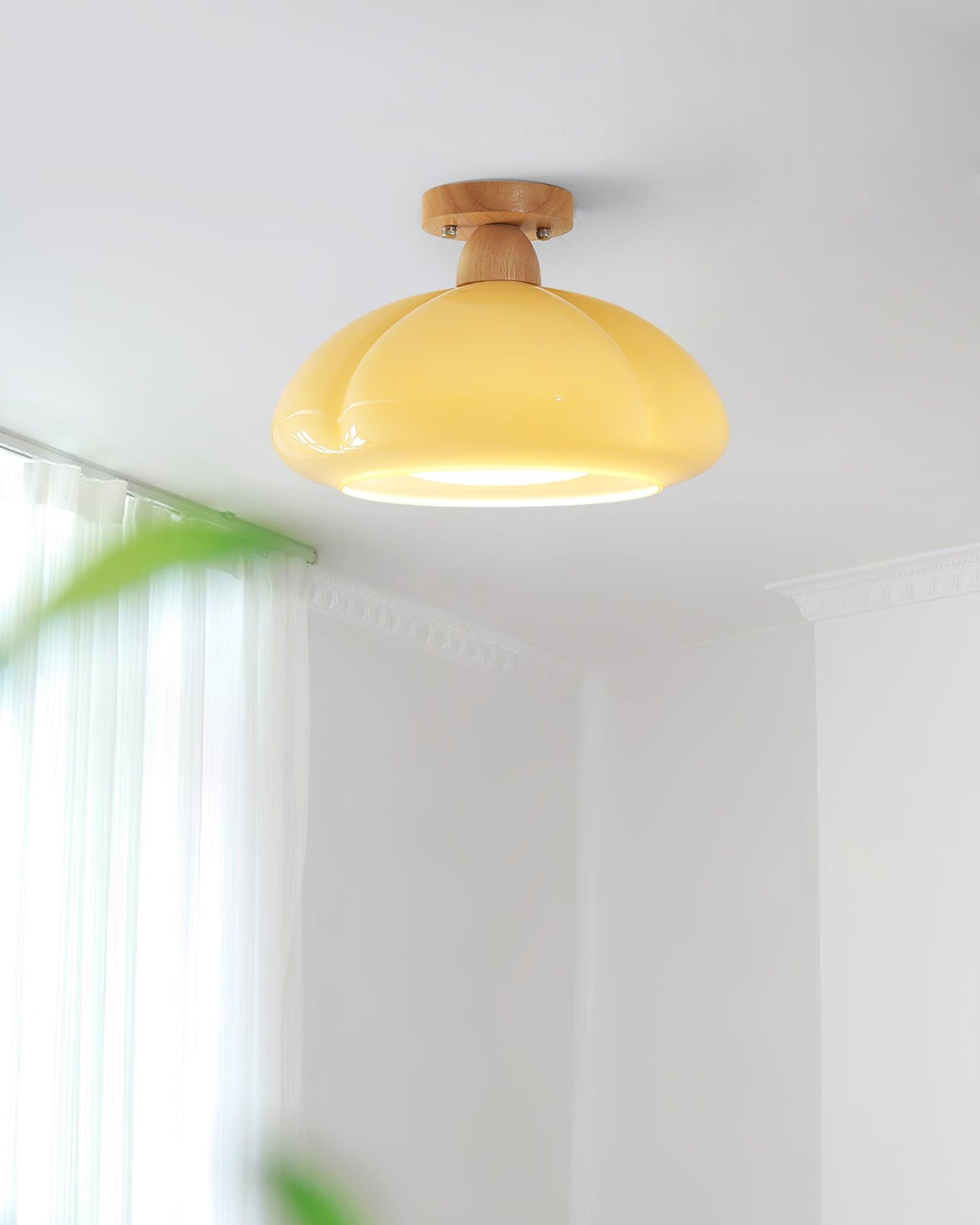 Plafonnier encastré en verre ambré Freyza | Ambrina – Chambre, couloir, cuisine