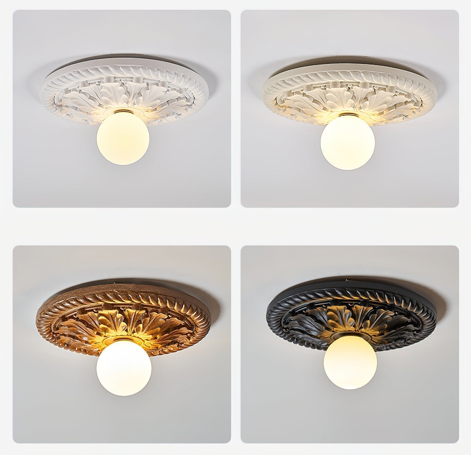 Freyza | Plafonnier encastré – Style vintage pour chambre, couloir et cuisine