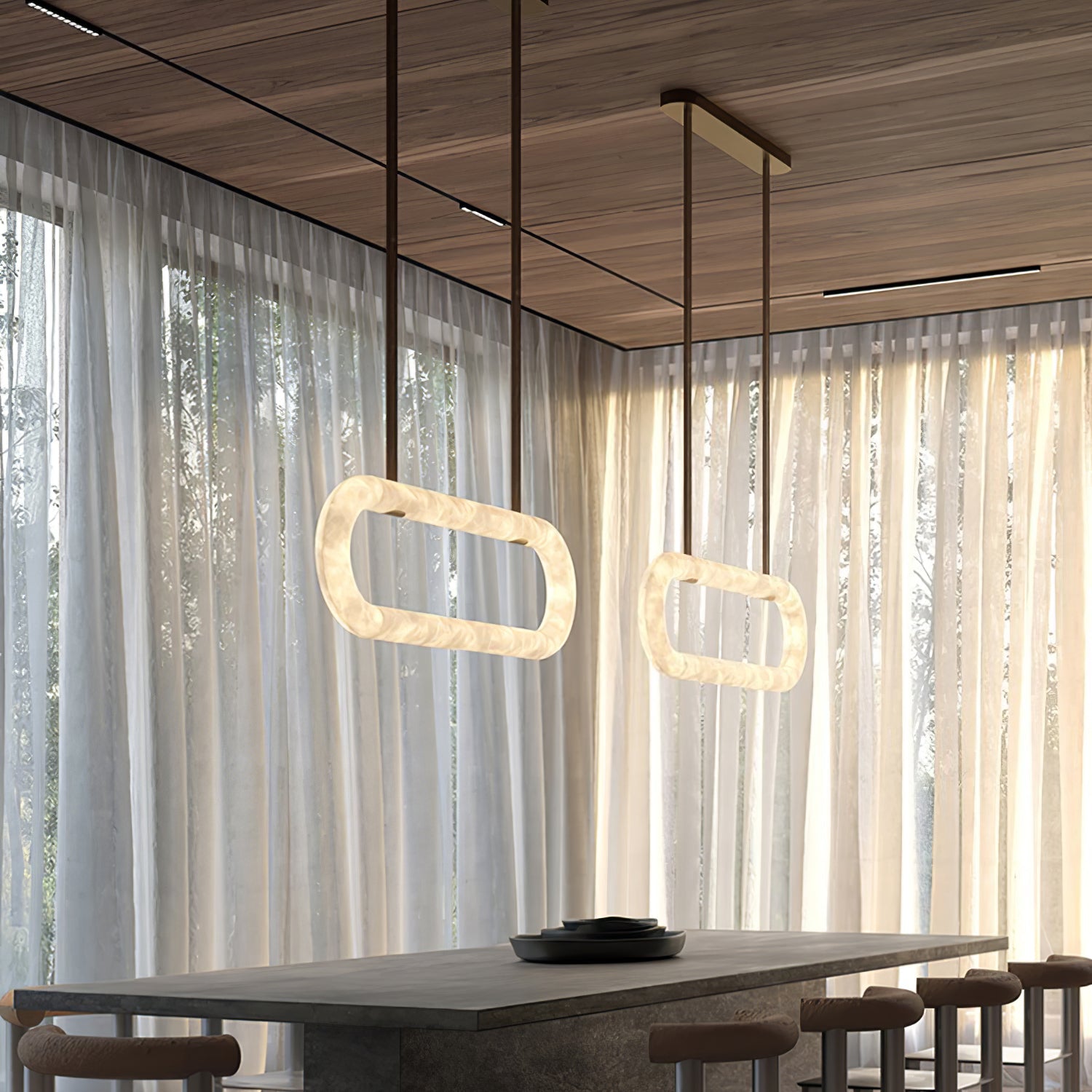 Freyza | Vista Art Alabaster Chandelier – Dining Room Living Room