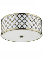 Civic | Flush Mount Ceiling Light Fixture with Frosted Glass Diffuser | Elegant Design for Soft Illumination 0