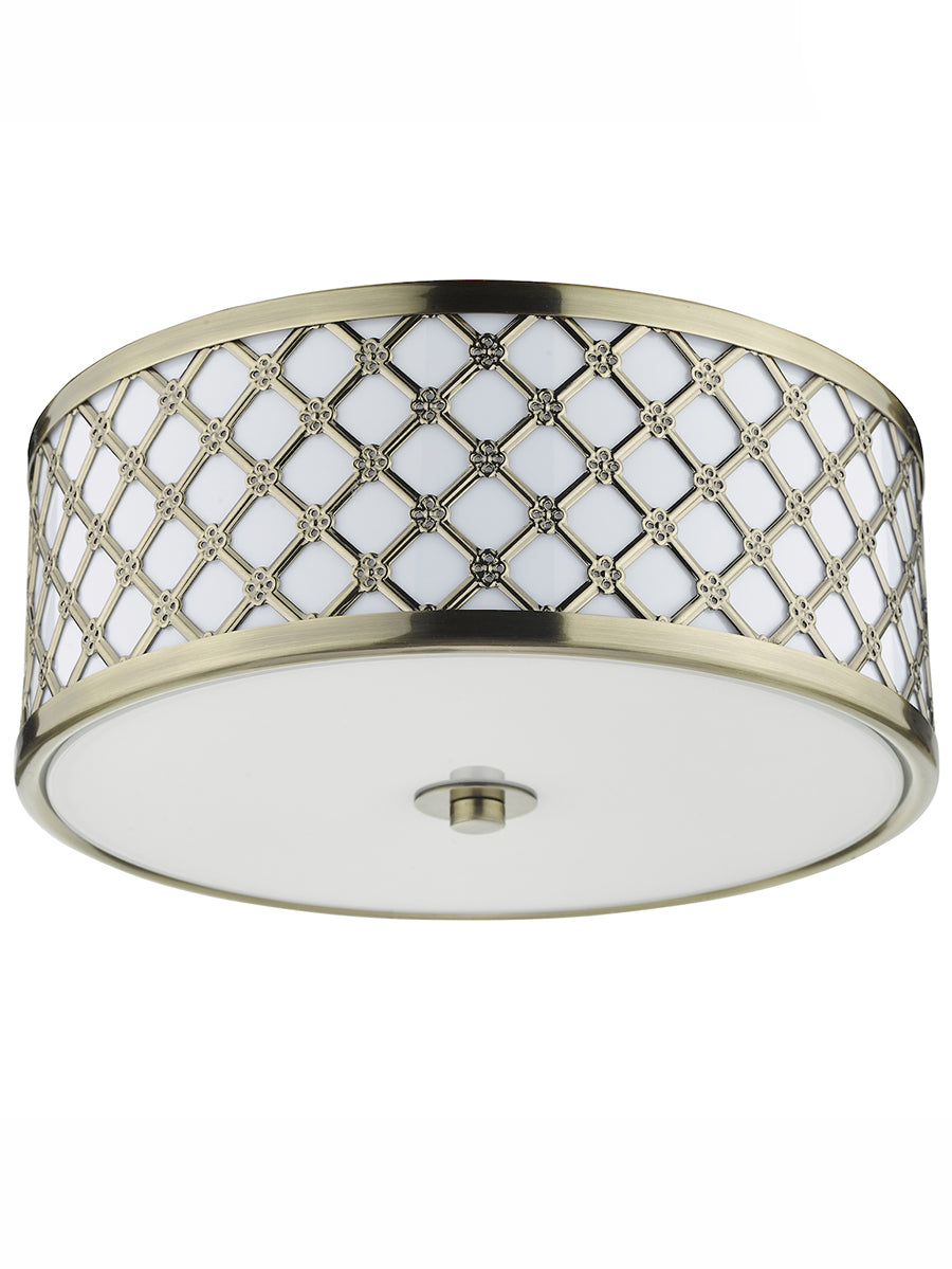 Civic | Flush Mount Ceiling Light Fixture with Frosted Glass Diffuser | Elegant Design for Soft Illumination 0