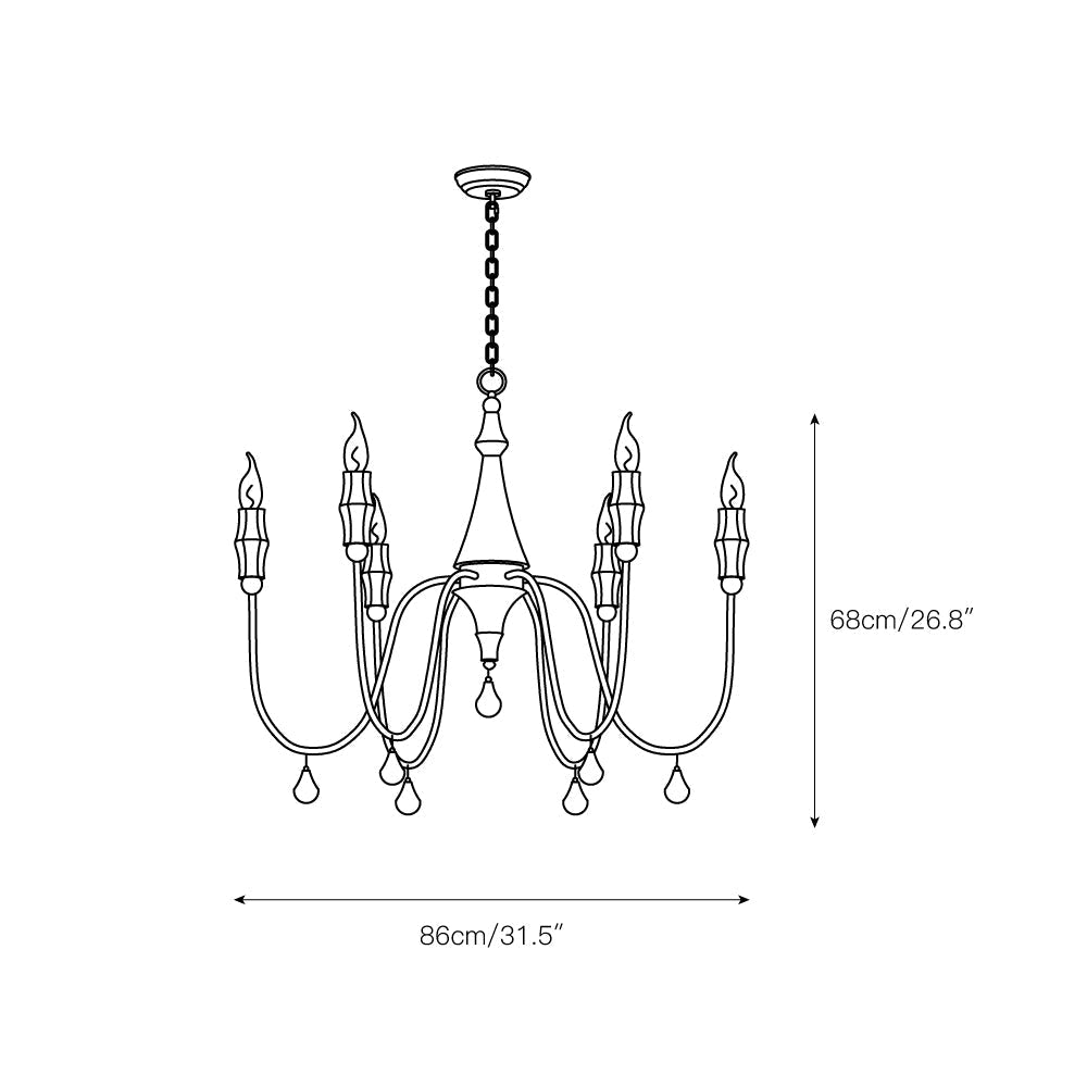 Freyza | Arcad Vintage Industrial Wood Chandelier – Industrial Dining Room Living Room