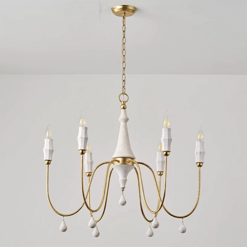 Freyza | Arcad Vintage Industrial Wood Chandelier – Industrial Dining Room Living Room