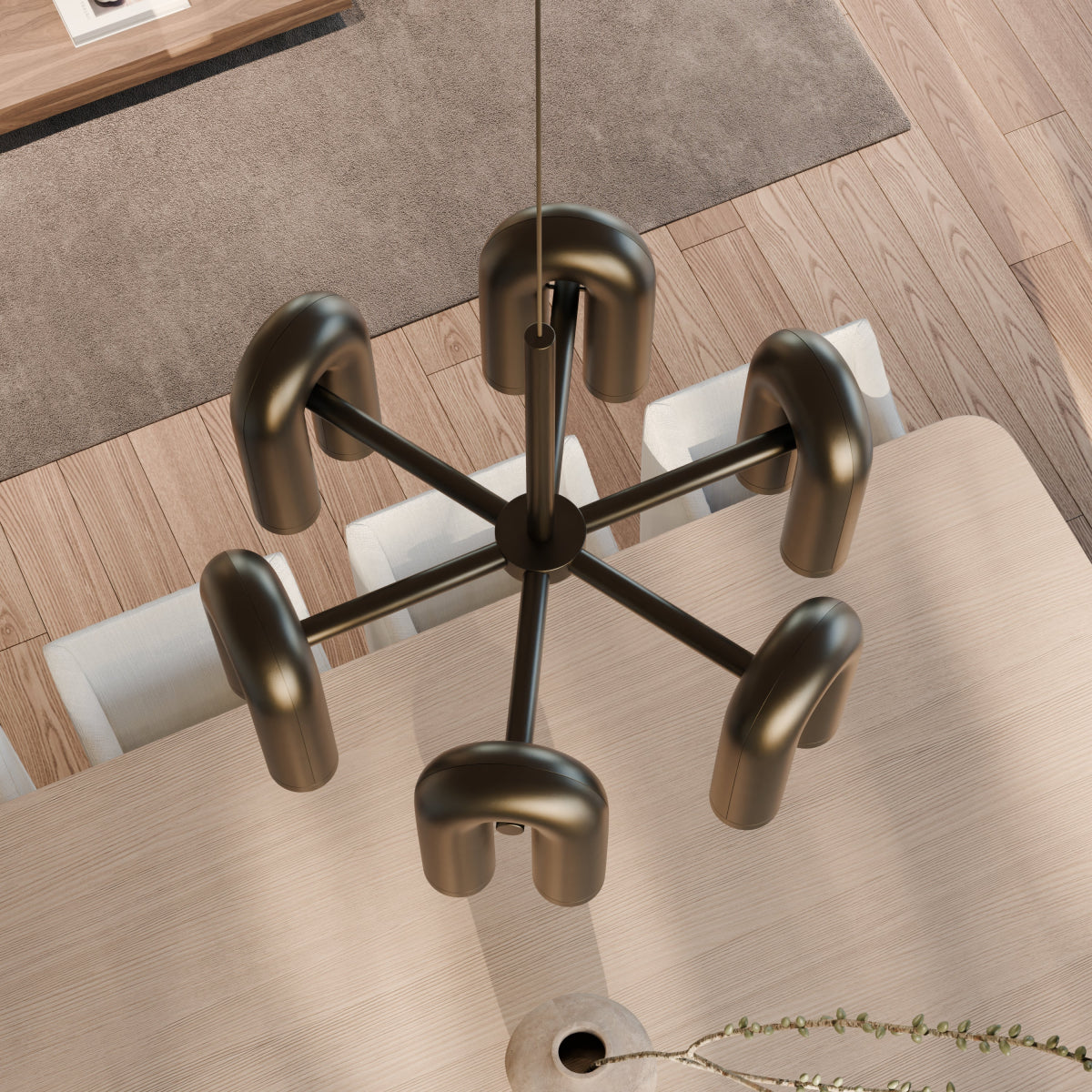 Freyza - Clementine | Playful Modern Adjustable LED Chandelier Design