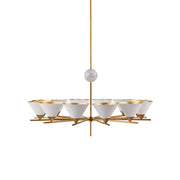 Freyza | Bloom großer Vintage-Marmorkronleuchter – Vintage-Esszimmer-Wohnzimmer