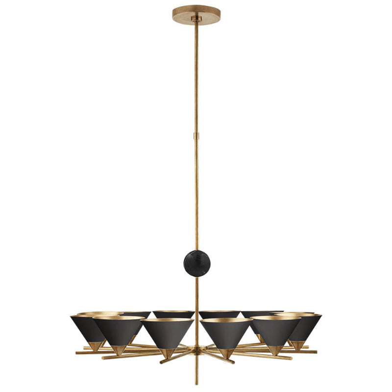 Freyza | Bloom großer Vintage-Marmorkronleuchter – Vintage-Esszimmer-Wohnzimmer