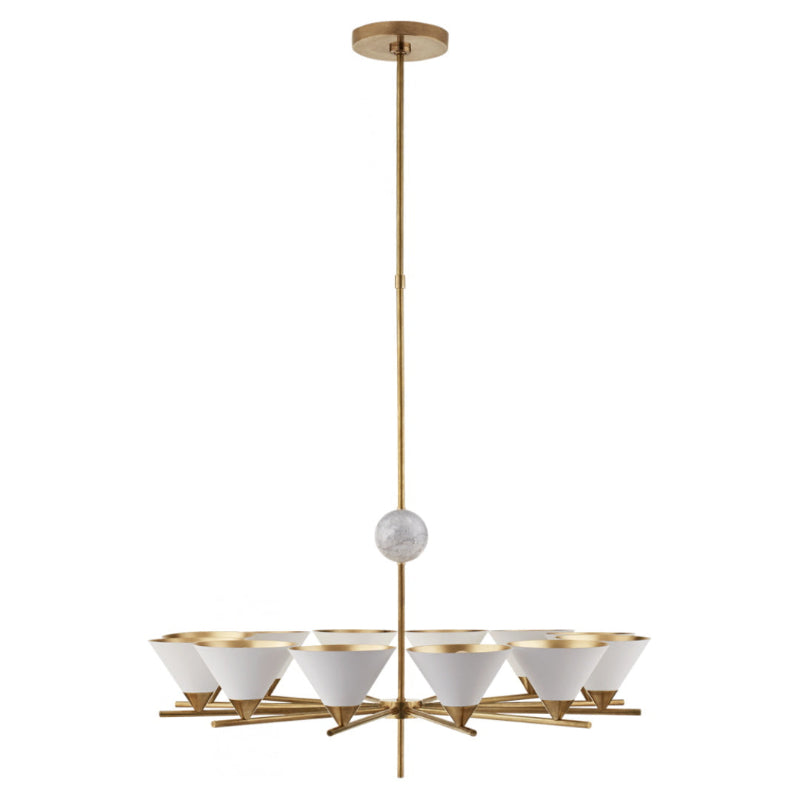 Freyza | Bloom großer Vintage-Marmorkronleuchter – Vintage-Esszimmer-Wohnzimmer