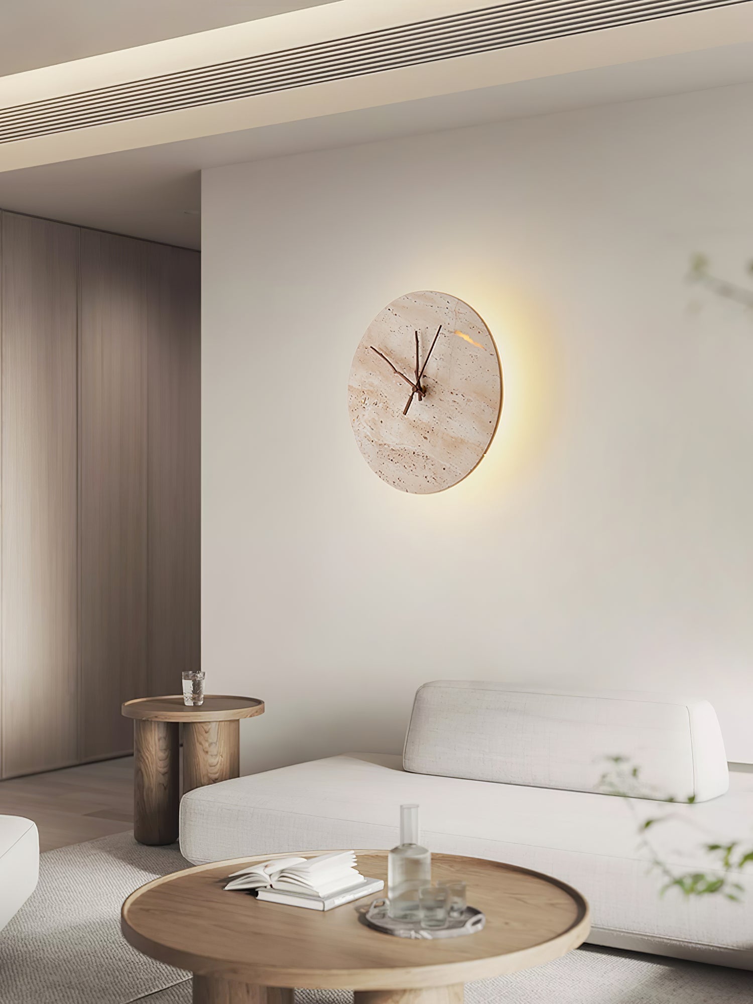 Applique murale Freyza | Volira en travertin – chambre, couloir
