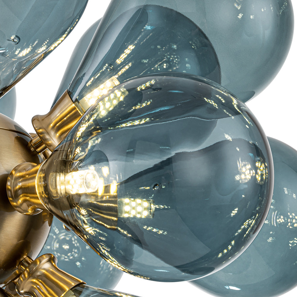 Freyza | Orbis Contemporary Glass Glass Chandelier – Contemporary Dining Room Living Room