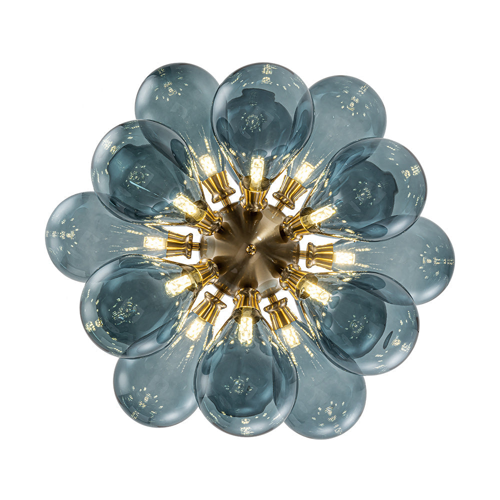 Freyza | Orbis Contemporary Glass Glass Chandelier – Contemporary Dining Room Living Room