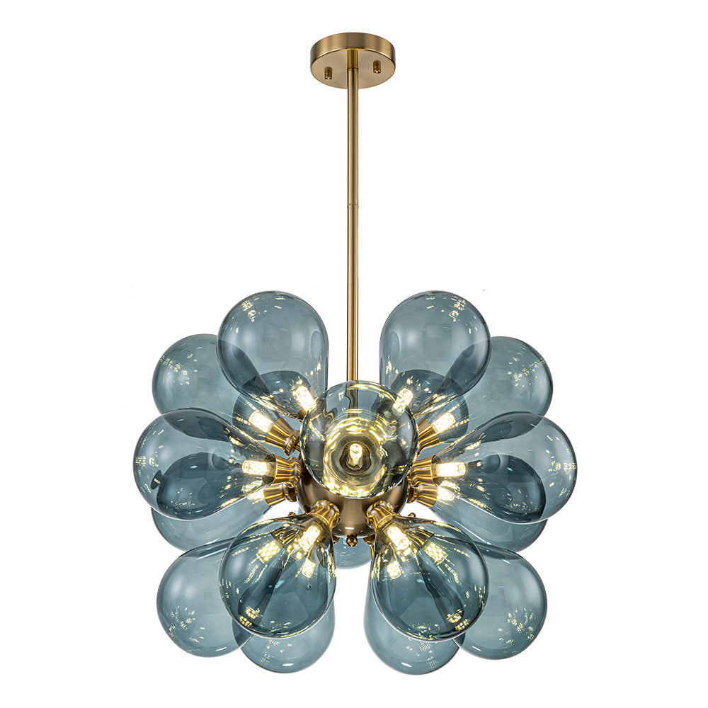 Freyza | Orbis Contemporary Glass Glass Chandelier – Contemporary Dining Room Living Room