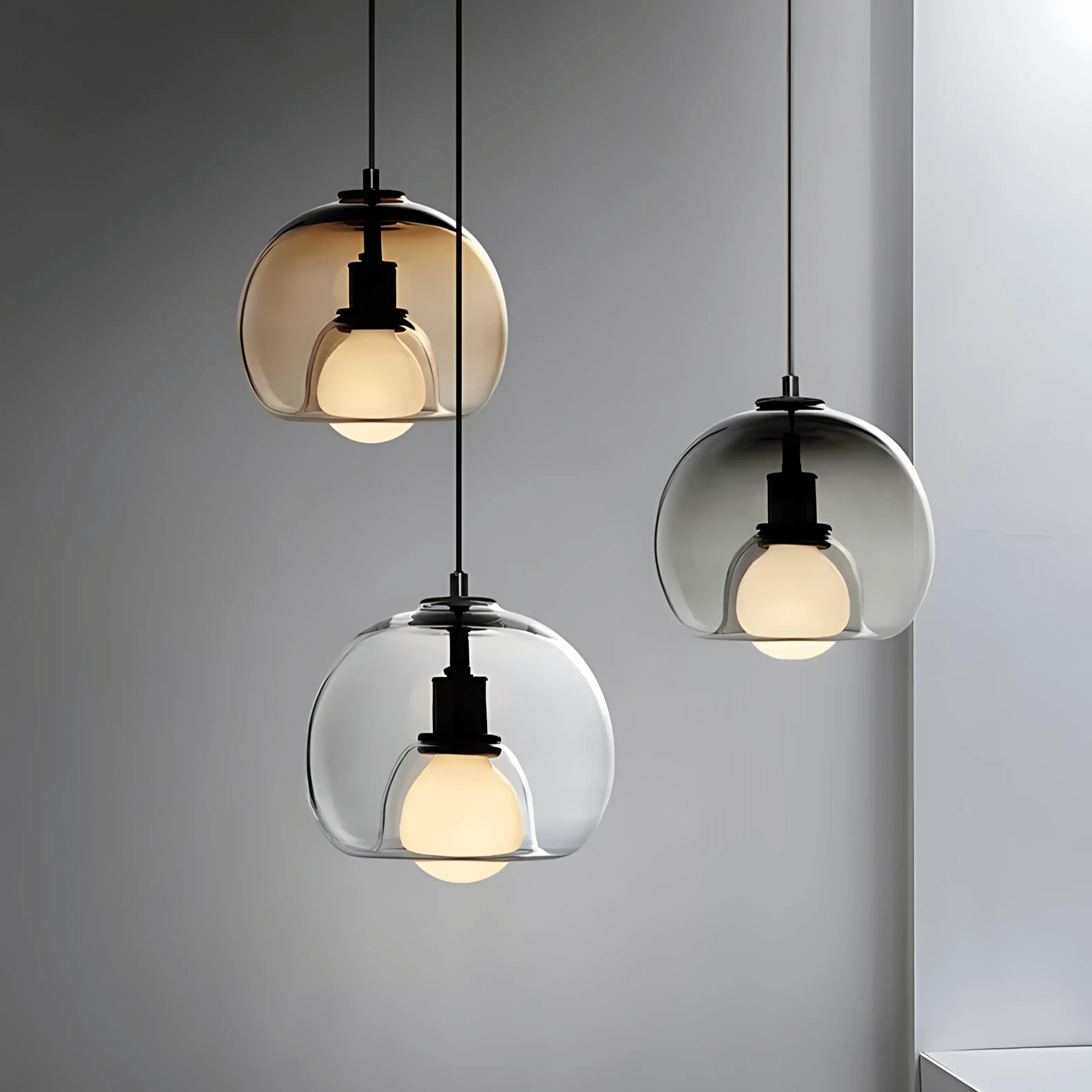Freyza - ClydeGlass | Elegant Handblown Glass Kitchen Pendant Lighting Fixture