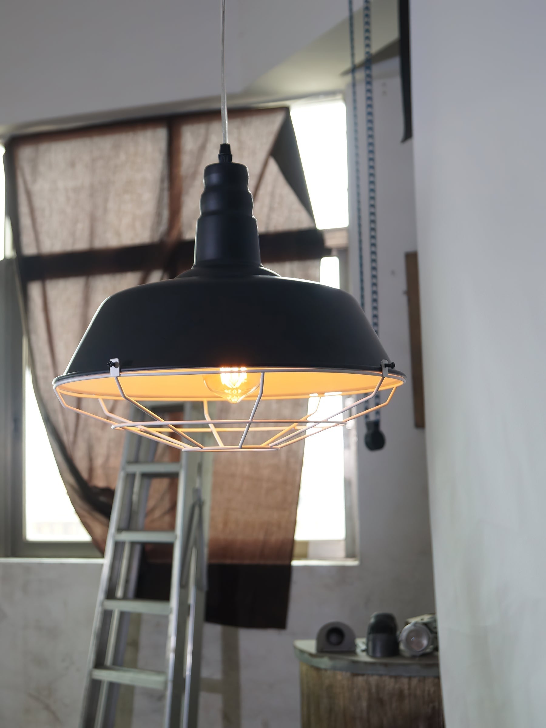 Freyza | Cobal Colire Art Pendant Light – Vintage Kitchen Dining Room