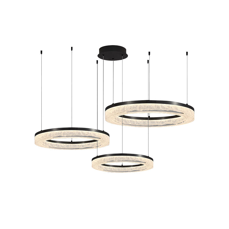 Freyza | Idyll Round LED Resin Chandelier – Dining Room Living Room