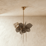 Freyza - CognacAura | Elegant Modern Crystal Gold Chandelier Light Fixture