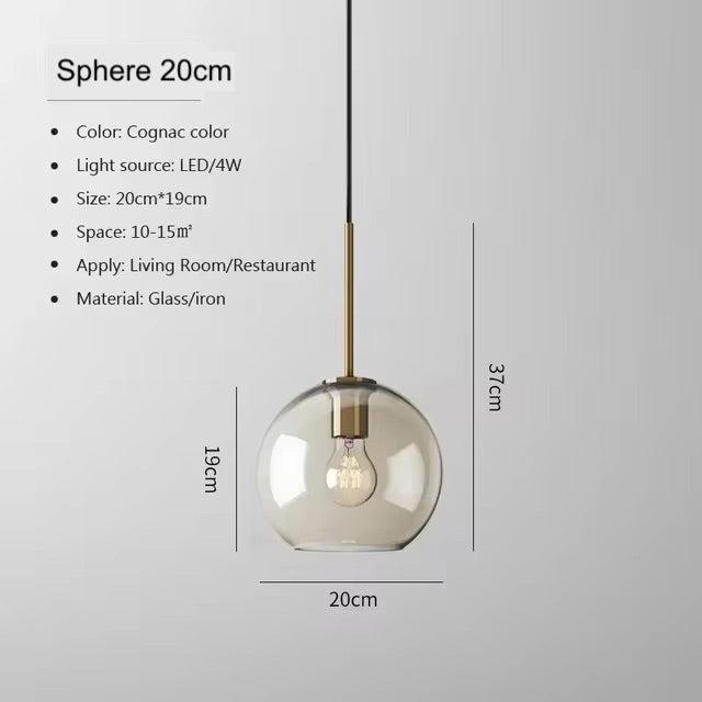 Freyza - CognacGlow | Elegant Handcrafted Brass Pendant Light Fixture