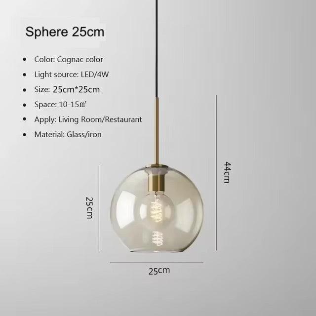 Freyza - CognacGlow | Elegant Handcrafted Brass Pendant Light Fixture