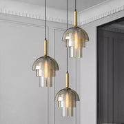 Freyza - CognacGlow | Elegant Modern Glass Pendant Light Fixture
