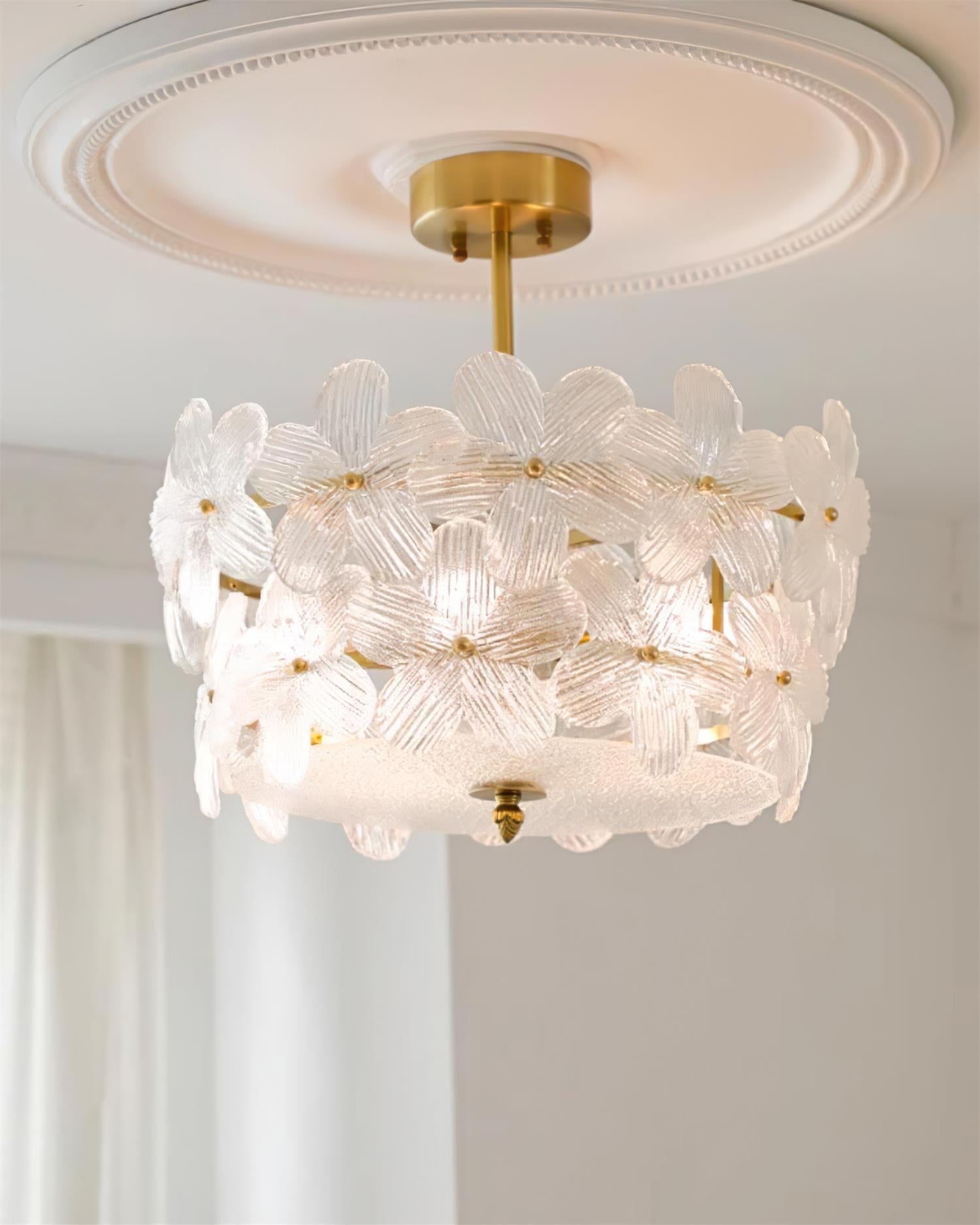 Plafonnier semi-encastré en verre Fionel de Freyza – Chambre, couloir, cuisine