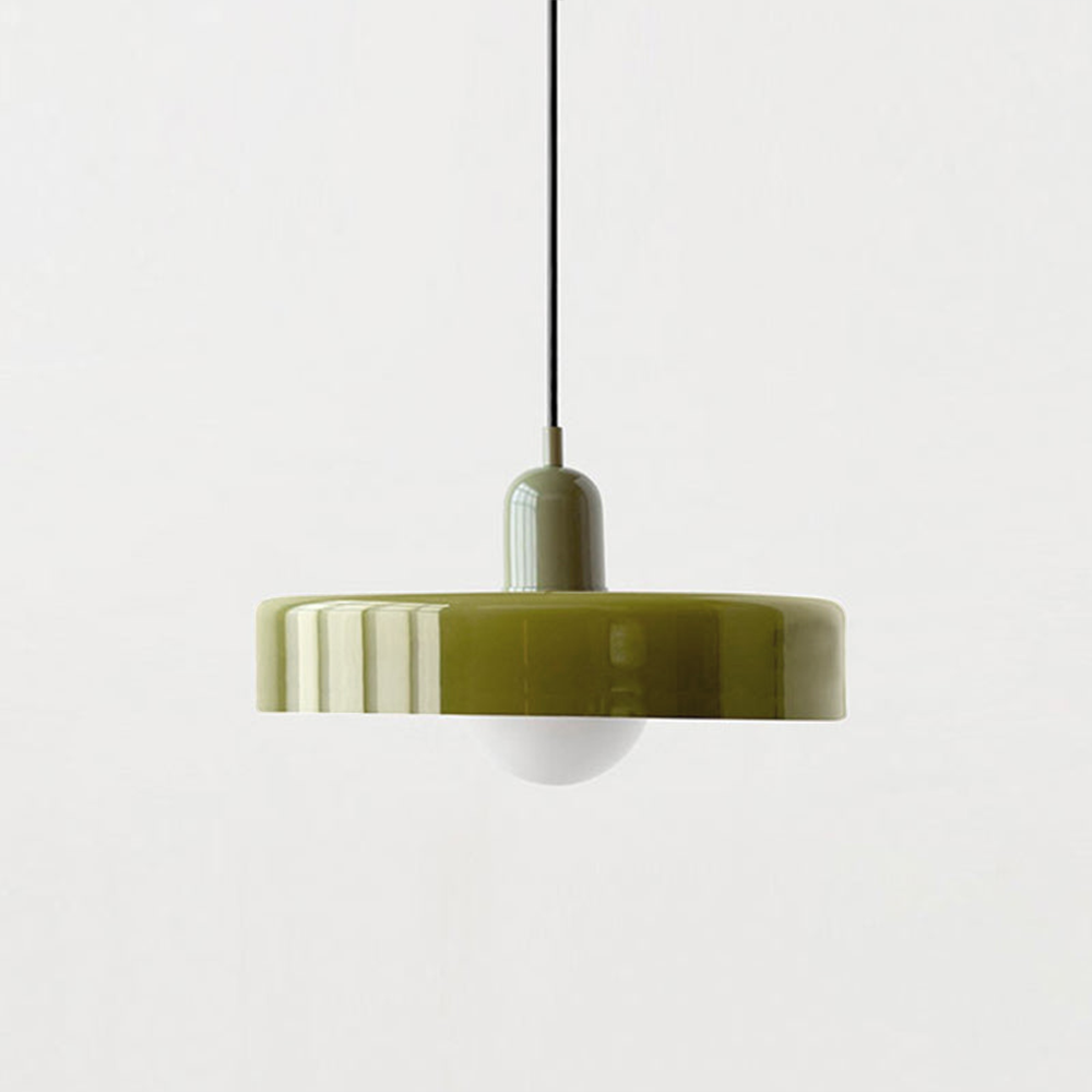 Colorful Glass Pendant Light | Retro Hanging Lamp with Striking Shade | Stylish Lighting for Kitchen Island 11