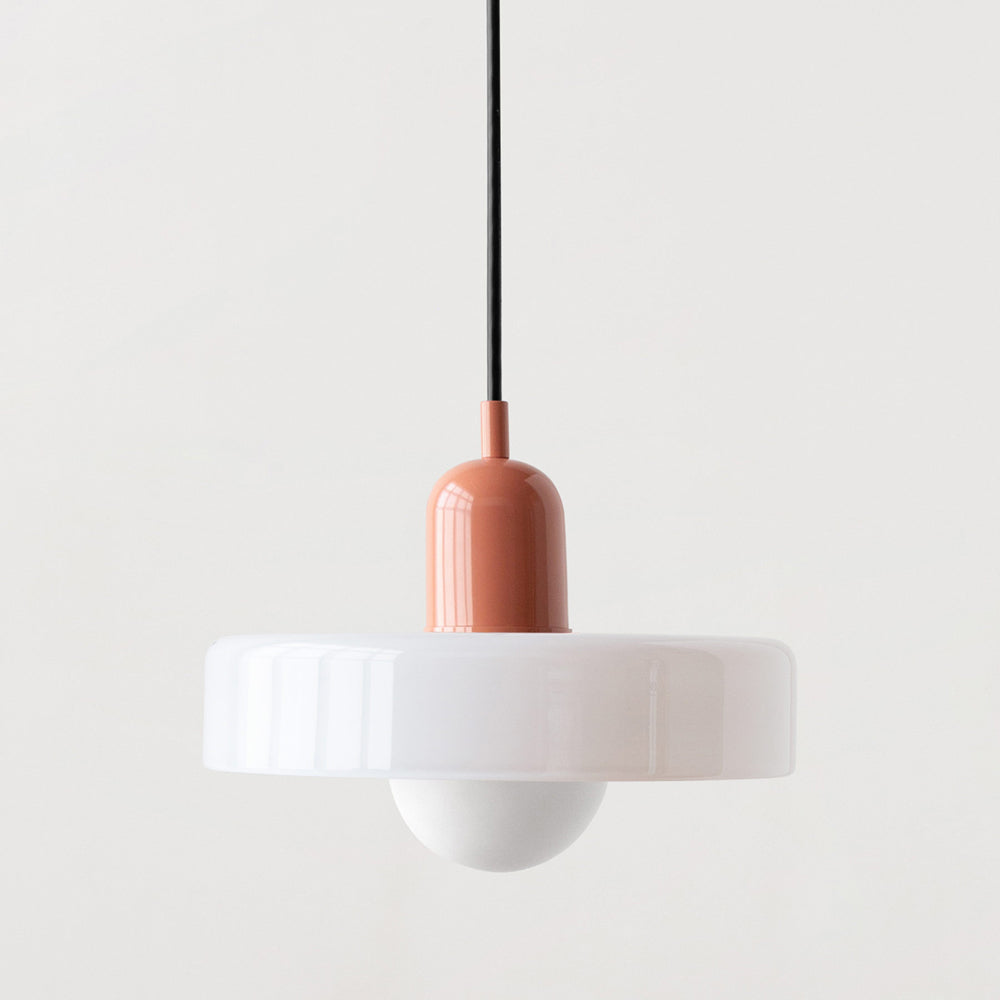 Colorful Glass Pendant Light | Retro Hanging Lamp with Striking Shade | Stylish Lighting for Kitchen Island 22
