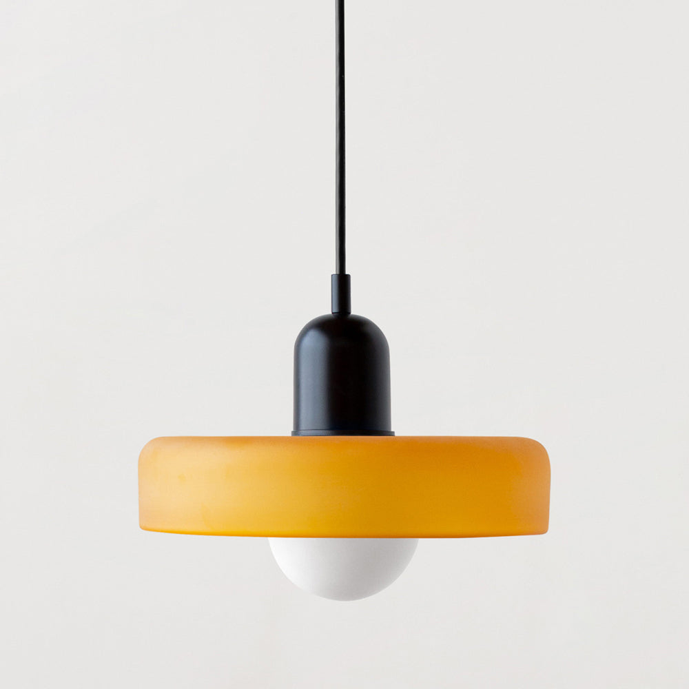 Colorful Glass Pendant Light | Retro Hanging Lamp with Striking Shade | Stylish Lighting for Kitchen Island 27