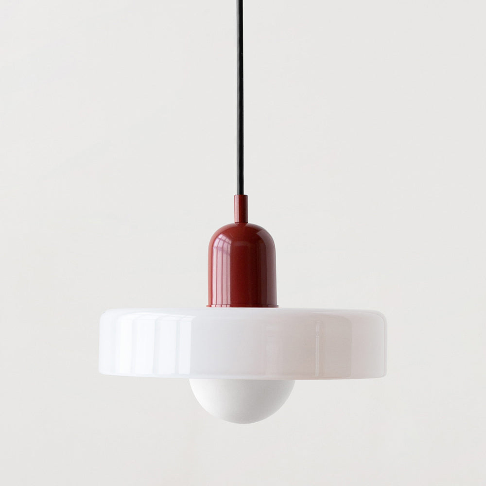 Colorful Glass Pendant Light | Retro Hanging Lamp with Striking Shade | Stylish Lighting for Kitchen Island 29