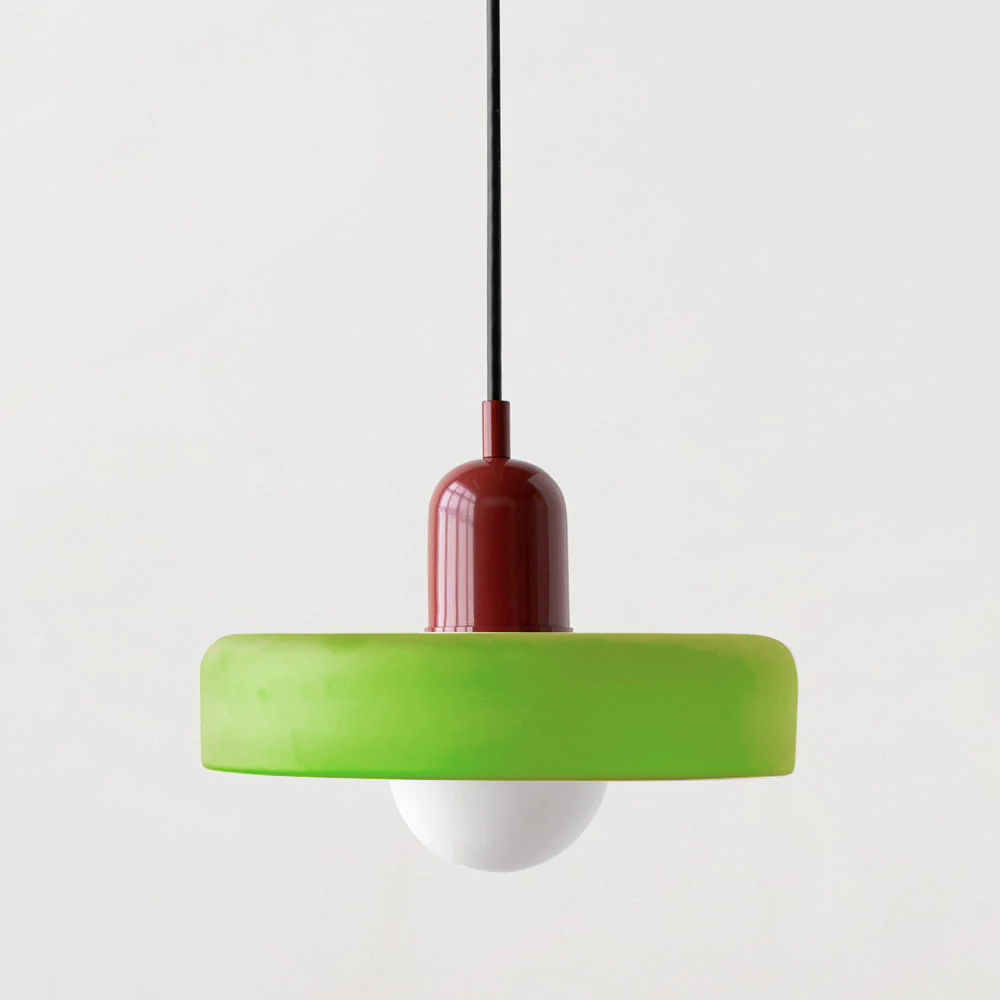 Colorful Glass Pendant Light | Retro Hanging Lamp with Striking Shade | Stylish Lighting for Kitchen Island 31