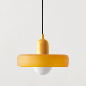 Colorful Glass Pendant Light | Retro Hanging Lamp with Striking Shade | Stylish Lighting for Kitchen Island 32