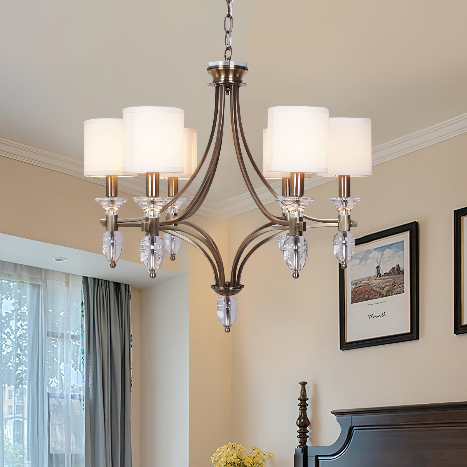 Freyza | Rift Vintage Luxury Glass Chandelier – Vintage Dining Room Living Room