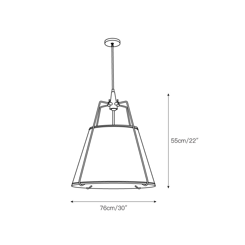 Freyza | Veshaa Vintage Industrial Fabric Pendant Light – Industrial Kitchen Dining Room