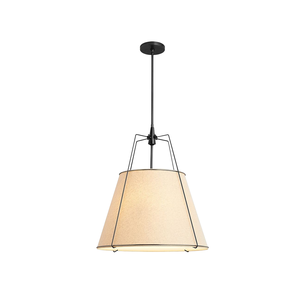 Freyza | Veshaa Vintage Industrial Fabric Pendant Light – Industrial Kitchen Dining Room