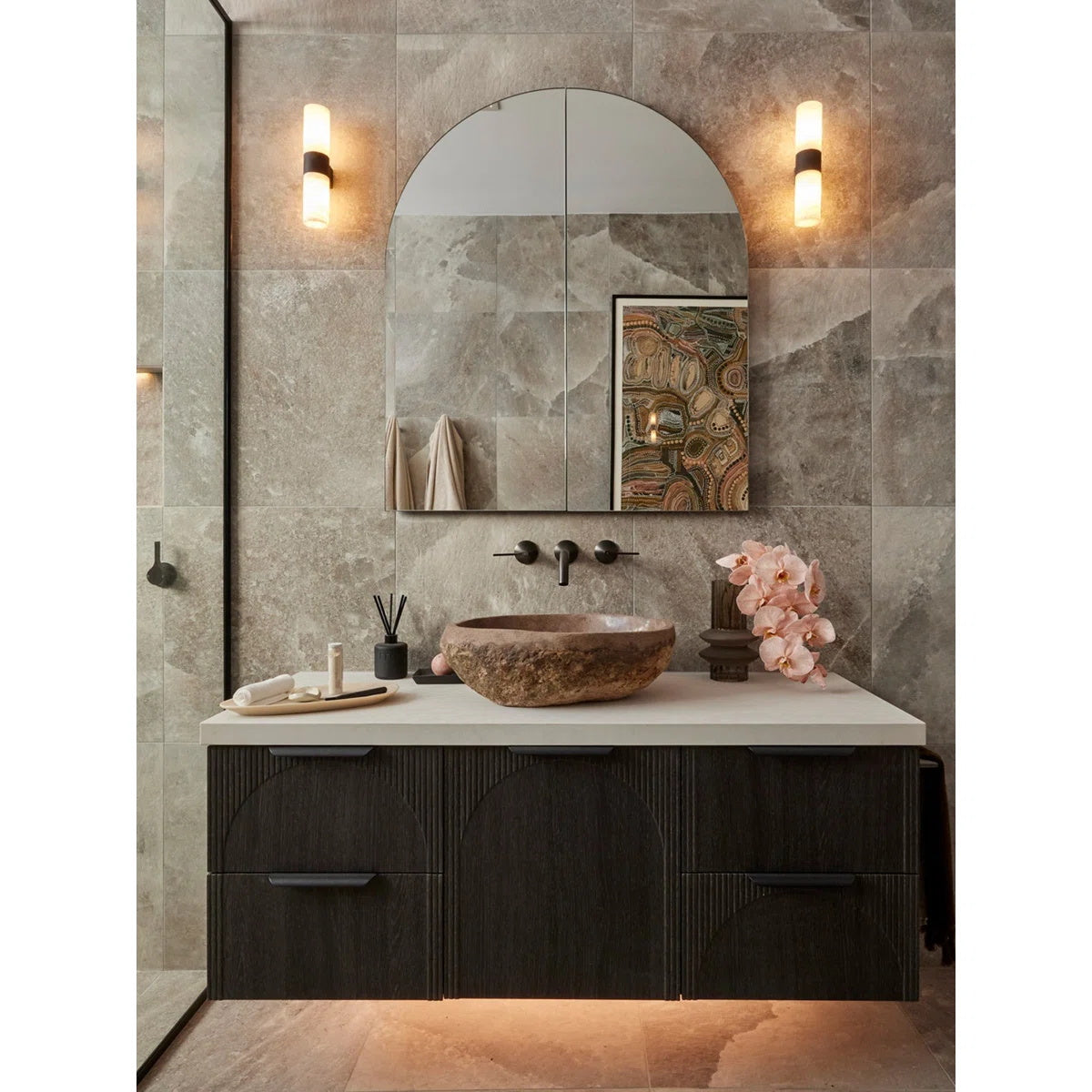 Freyza | Alight Alabaster Wall Wall Light – Bedroom Hallway