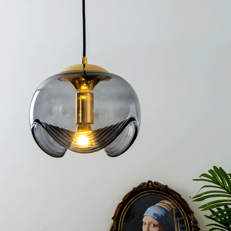 Freyza | Black Glass Pendant Light – Kitchen Dining Room