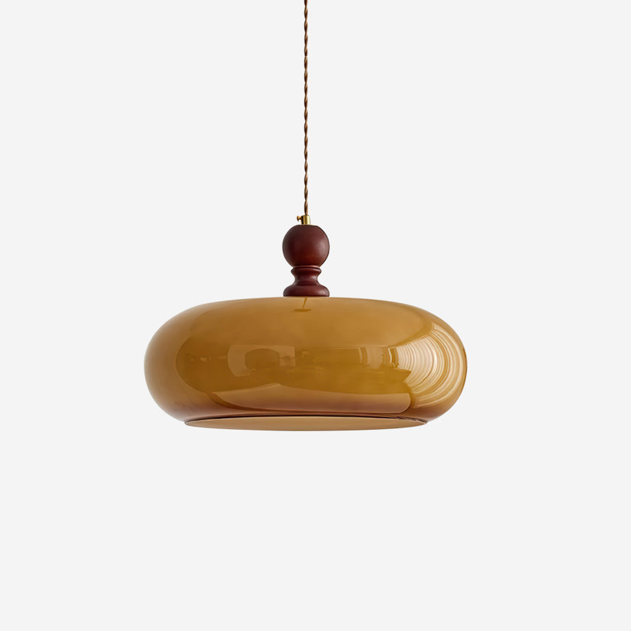 Freyza | Suspension en verre ambré Eldom – Cuisine et salle à manger
