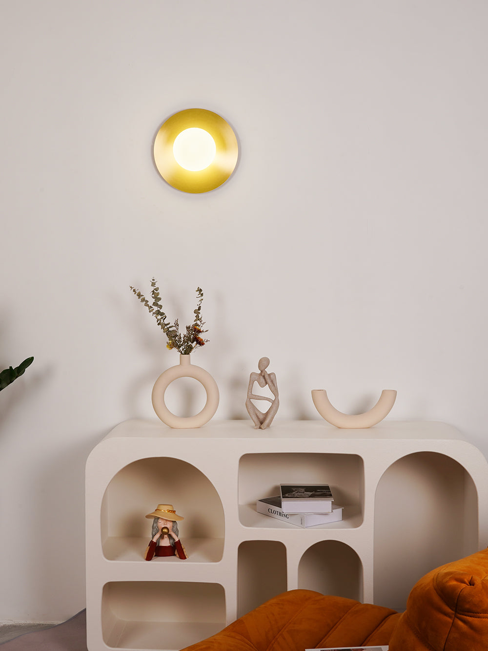 Freyza | Haze Round Glass Glass Wall Light – Bedroom Hallway