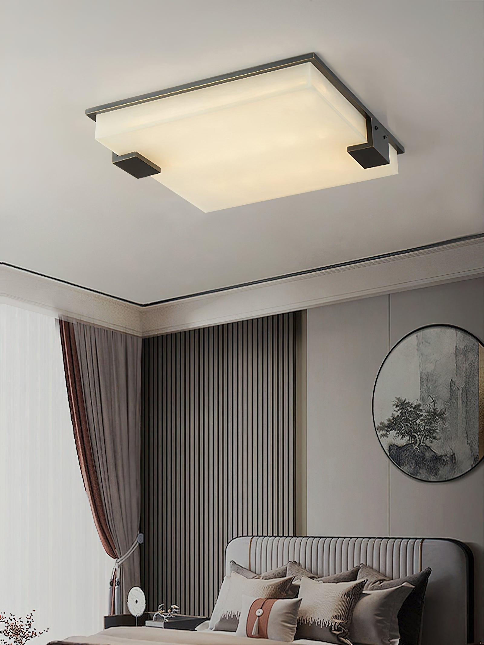 Freyza | Muse Alabaster-Deckenleuchte – Schlafzimmer Wohnzimmer